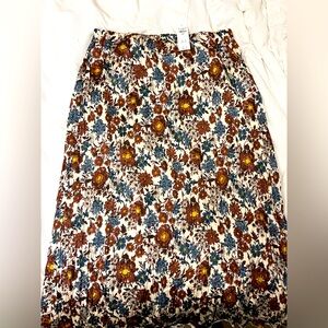 NWT A&F floral maxi skirt size LARGE